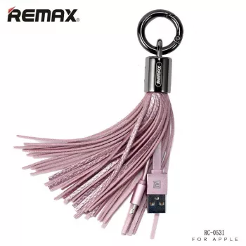 REMAX Tassels Ring Data Cable for Lightning Pink 1m