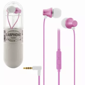 REMAX Universal WI80 Pink In-Ear austiņas ar mikrofonu