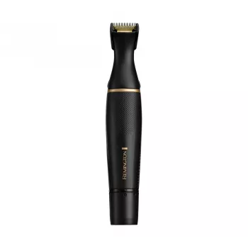 Remington NE7000 Deguna, Ausu un Detalizētas Apgriešanas Trimeris ar Comfort Tip Asmeņiem, 100% Ūdensizturīgs, Darbojas ar Bateriju, Melns/Sudrabs