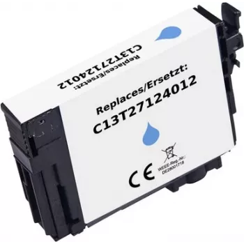 Renkforce saderīga zilganzaļa (cyan) tintes kasetne Epson T2712 27XL (augsta ietilpība, 1100 lappuses) RF-ET2712XLC RF-6922900