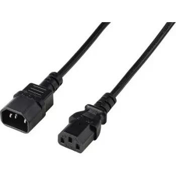Renkforce Deluxe barošanas pagarinātāja kabelis C13 uz C14 2 m melns RF-7176936