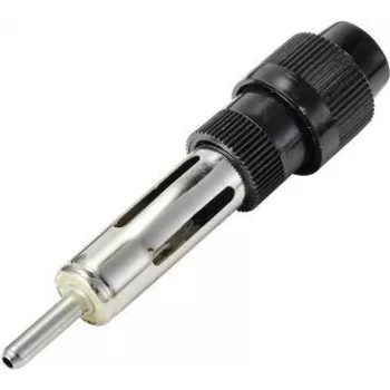RENKFORCE RF-5087918 F-Type vīriešu uz koaksiālo sieviešu antenas adapteris, niķelēts misiņš, 75 Ohm, DVB-T/S/C