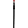 Renkforce RF-5469256 CAT 6 S/FTP tīkla kabelis, RJ45, 2 m, melns, ar aizsargātu fiksatoru, zelta pārklājuma kontakti, liesmu slāpējošs