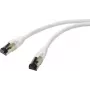 Renkforce RF-7106494 Cat 8.1 S/FTP tīkla kabelis, 3 m, balts