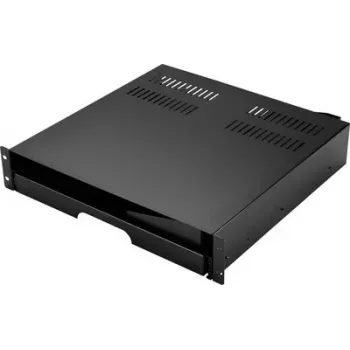 Renkforce RF-7112620 19 collu statīva atvilktne 2U izvelkama, skapja dziļumam no 500 mm, melna