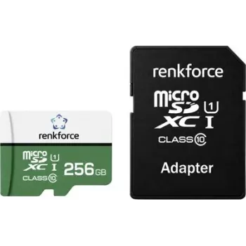 Renkforce RF-mSDC-256GB microSDXC atmiņas karte 256GB Class 10 UHS-I U1 ar SD adapteri RF-7578368
