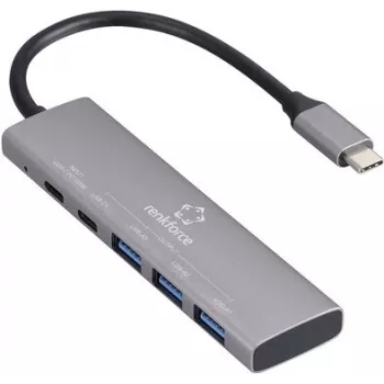 Renkforce RF-USBH-280 5 portu USB 3.2 Gen 1 centrmezgls ar USB-C PD uzlādes portu (RF-6439798)