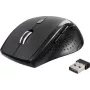 Renkforce RF-WM-210 ergonomiska bezvadu optiskā pele melna 1600 DPI 6 pogas RF-5827190