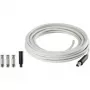Renkforce SKB 488-20 koaksiālais kabelis 20 m balts 75 Ohm dubultā ekranējums