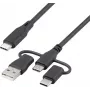Renkforce USB 2.0 uzlādes kabelis USB-C 1,5 m melns RF-6615908