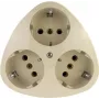 REV 0510080777 virsapmetuma kontaktligzda ar 3 ligzdām IP20 balta (Schuko, 16 A, 250 V, bērnu aizsardzība)