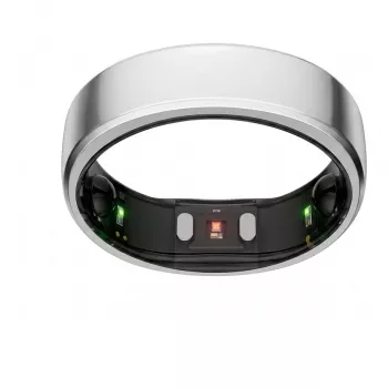 RingConn Smart Ring Gen2 Future Silver Size 8 — miega, fitnesa un sirdsdarbības izsekošanas gredzens