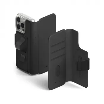 Ringke iPhone 16 Pro/16 Case Folio Grip Wallet Magnetic Black