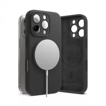 Ringke iPhone 16 Pro Case Silicone Magnetic Black