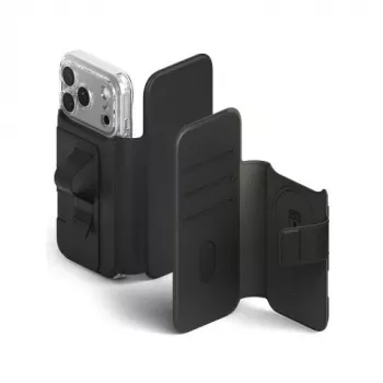 Ringke iPhone 17 Pro Maciņš Folio Grip Wallet Magnetic Melns
