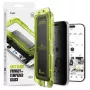 Ringke iPhone 17 Pro Ekrāna Aizsargs Premium Easy Slide Privātuma Rūdītais Stikls 9H ar Uzstādīšanas Šablonu (2-Pack) Caurspīdīgs
