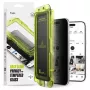 Ringke iPhone Air Screen Protector Premium Easy Slide Privacy Tempered Glass 9H with Installation Jig (2-Pack) Transparent