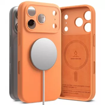 Ringke Silicone Magnetic MagSafe Case Apple iPhone 17 Pro Max - Tangerine