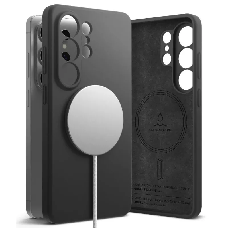 Ringke Silicone Magnetic MagSafe Case for Samsung Galaxy S26 Ultra Black