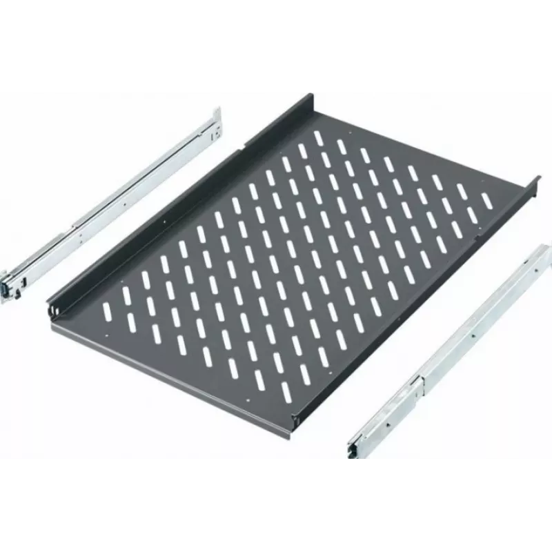 Rittal 19 collu izvelkamais plaukts TS, PC-TS, IW skapjiem, 600 mm dziļums, 40 kg, šīfera pelēks RAL 7015 6902.960