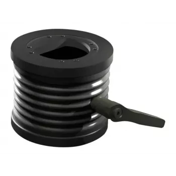 Rittal CP regulējams slīpuma adapters ±45° Ø 130 mm, alumīnija liešana, grafīta pelēks RAL 7024 6206.420