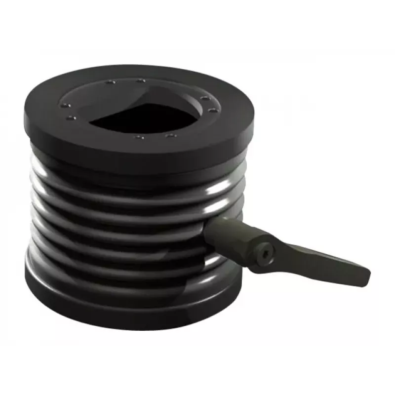Rittal CP regulējams slīpuma adapters ±45° Ø 130 mm, alumīnija liešana, grafīta pelēks RAL 7024 6206.420