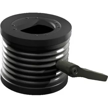 Rittal CP regulējams slīpuma adapters ±45° Ø 130 mm, alumīnija liešana, grafīta pelēks RAL 7024 6206.420