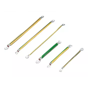 Rittal SZ iezemējuma savienotājs, 6 mm², 200 mm, M6 gredzenveida uzgaļi, 10 gab. 2569.000