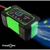 RJ TIANYE FreedConn RJ-C 120501A 12V 6A viedais automātiskais akumulatora lādētājs svina-skābes, AGM, GEL, EFB akumulatoriem ar LCD displeju