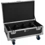 ROADINGER transporta koferis 6x Futurelight AKKU UP-4 QCL Spot QuickDMX MK2 ar uzlādes funkciju un riteņiem 31005255