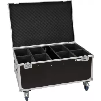 ROADINGER Flightcase 8x LED IP PAR 12x8W QCL/12x9W SQL Spot ar ritenīšiem 31005202