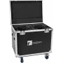 ROADINGER Flightcase 2x EUROLITE DMH-190 Moving Heads ar ritentiņiem, melns