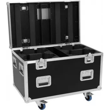 ROADINGER Flightcase 4x LED IP TMH-H420 Wash Moving Heads ar riteņiem