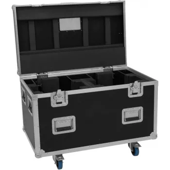 ROADINGER Flightcase Highline 2x DMH-380 ar ritenīšiem, melna, 100 kg, 100x60x73 cm