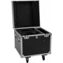 ROADINGER Flightcase PRO 2x IP TMH-W285 ar riteņiem, melns, 100 kg slodzes ietilpība
