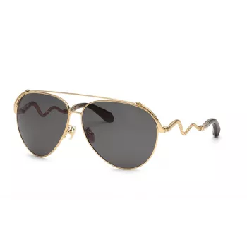 Roberto Cavalli SRC090M650300 Sieviešu saulesbrilles – acetāta rāmis, UV400 aizsardzība, 65 mm lēca