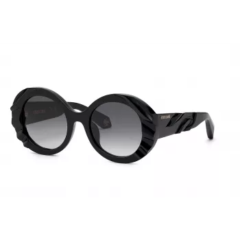 Roberto Cavalli unisex saulesbrilles SRC010V520700 melnas/pelēkas 52mm