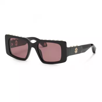 Roberto Cavalli SRC039S sieviešu kaķa acs saulesbrilles 51mm zelta rāmis brūnas gradienta lēcas