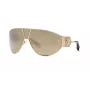 Roberto Cavalli sieviešu saulesbrilles SRC093-76300G ar 76mm gradienta pelēkām lēcām un melnu rāmi