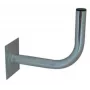 ROBSON Antenas sienas kronšteins L300 (30 cm) – cinkots tērauds, 38 mm masta skava, 4 punktu pamatne, āra montāžai