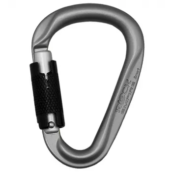 Rock Empire HMS Smart 2T Automātiskā Twist-Lock Karabīne - Pelēks/Sudrabs