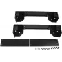 Rockstable 19 Inch Rolling Plinth - Black - SPCC Steel - 600 mm Width - 800 mm Depth