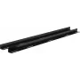 Rockstable 19 inch L-Atbalsta Sliedes 1200mm Dziļumam - Rack Sliedes Komplekts - Melns - Tērauds - 48.3 cm (19 Collas) - 35 mm - 950 mm