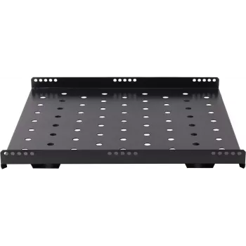 Rockstable 1U 19-inch Heavy-Duty Rack Shelf - Fixed Shelf - SPCC Steel - Black - 1 Piece - 3,2 kg (RS19-SFH68)