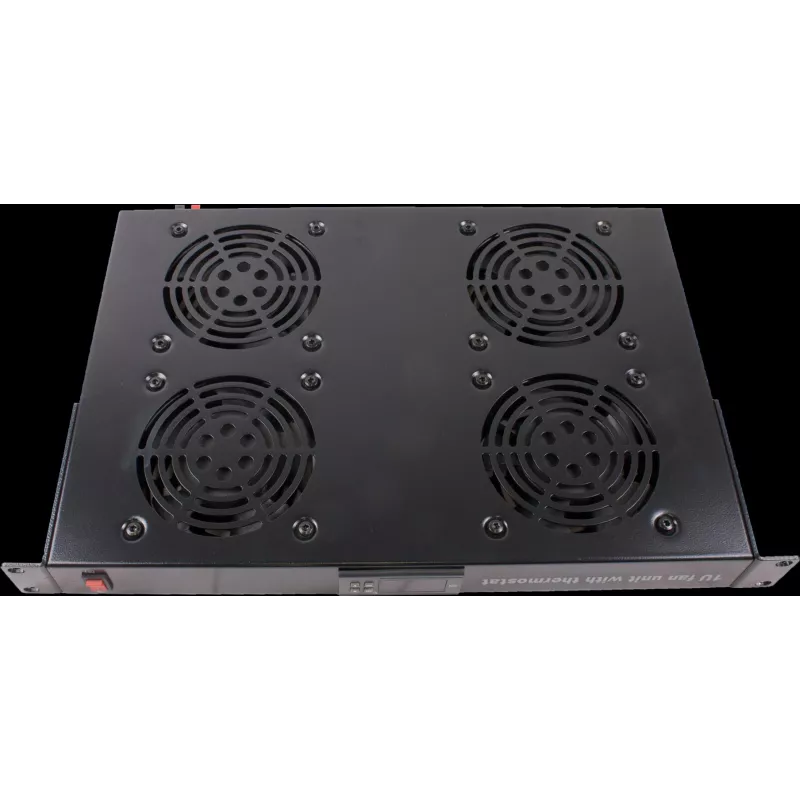 Rockstable 1U 19 collu statīva ventilācijas iekārta - dzesēšanas ventilators - iebūvēts aksiālais ventilators - 440 m³/h - tērauds - melns - 1 gab. (RS19-FT1U4TM)