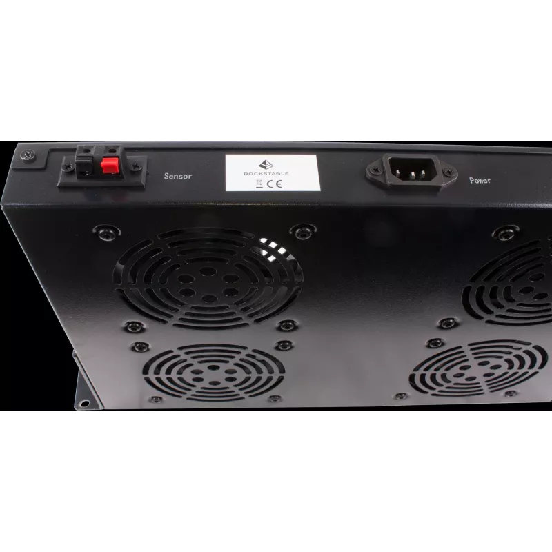 Rockstable 1U 19 collu statīva ventilācijas iekārta - dzesēšanas ventilators - iebūvēts aksiālais ventilators - 440 m³/h - tērauds - melns - 1 gab. (RS19-FT1U4TM)