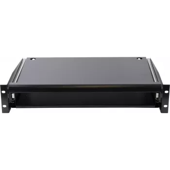 Rockstable 2U 19-inch Rack Drawer Unit - Heavy-Duty Steel - Black - SPCC Cold Rolled Steel - Sliding Drawer - 6,92 kg (RS19-TH02)