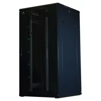 Rockstable 32U 19 collu servera skapis ar sieta durvīm - Brīvi stāvošs statīvs - 800 kg ietilpība - Aizslēdzams - Montāžas sliedes - Regulējamas kājas (RS19-8832PP)