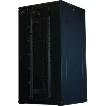 Rockstable 32U 19 collu servera skapis ar sieta durvīm - Brīvi stāvošs statīvs - 800 kg ietilpība - Aizslēdzams - Montāžas sliedes - Regulējamas kājas (RS19-8832PP)