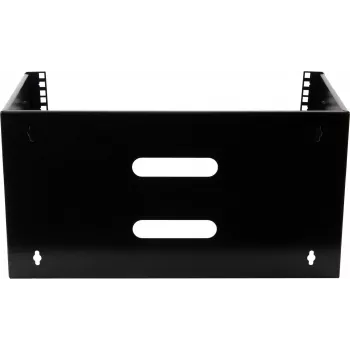 Rockstable 6U 19-Inch Wall Mount Frame - Mounting Kit - SPCC Steel - Black - 1 Piece - 3,86 kg (RS19-WMB6)